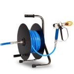 Hose reel complete with 30 or 50 metre Airless tube with quick coupling